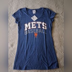 New 5th & Ocean Genuine Merchandise Blue Mets Baseball Tee